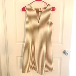 SOLD!! Lilly Pulitzer Dress Gold Striped Sz. Small